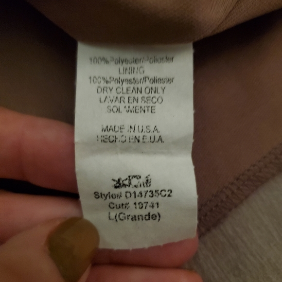 Final Touch Women's Grey-Purple Mauve Floral Sleeveless short dress in sz Large - Picture 8 of 9